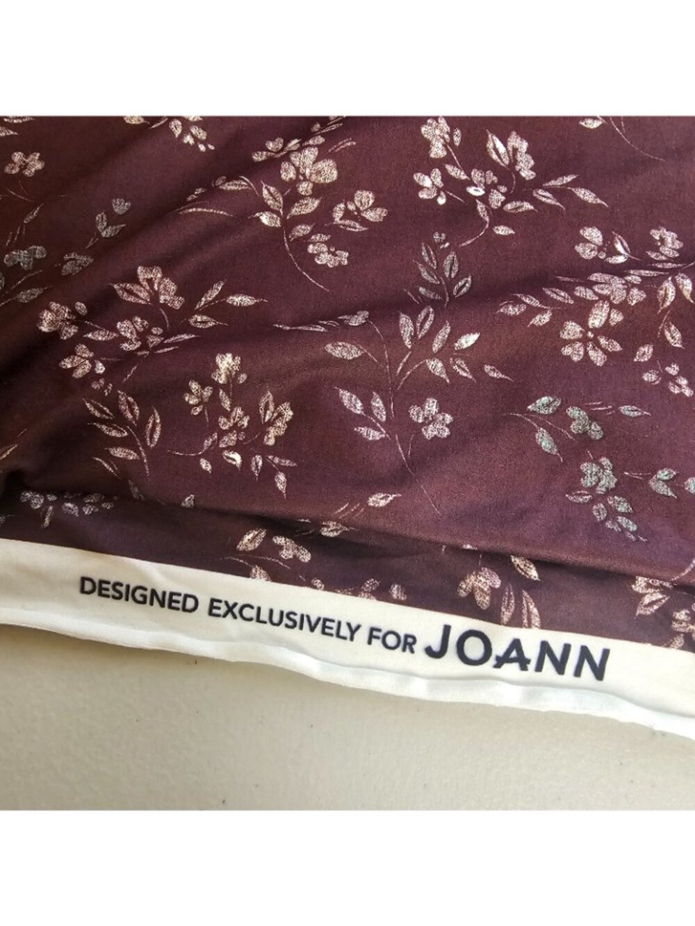 Joann Exclusive Floral Fabric Lot 2 Cuts 61x110 61x36 Rayon Polyester - Picture 2 of 7
